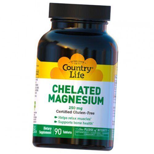 

Magnesium Chelate, Chelated Magnesium 250, Country Life (36124105) 90tab
