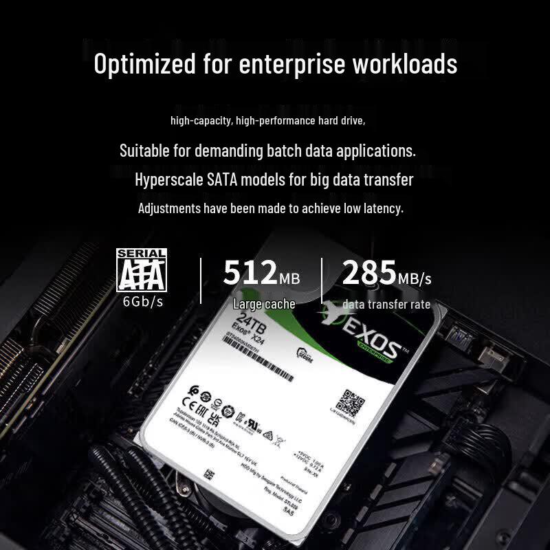 Seagate Exos 7E10 2TB SAS Enterprise Hard Drive