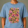 Butterfly Floral Shirt and Kids Tshirt, Folk Art Botanical Comfort Colors Tee, Colorful Cottagecore Flowers