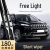 Jeep Cherokee Frameless Silent Wipers, Front & Rear, Accessories 14-18, Models 15-17