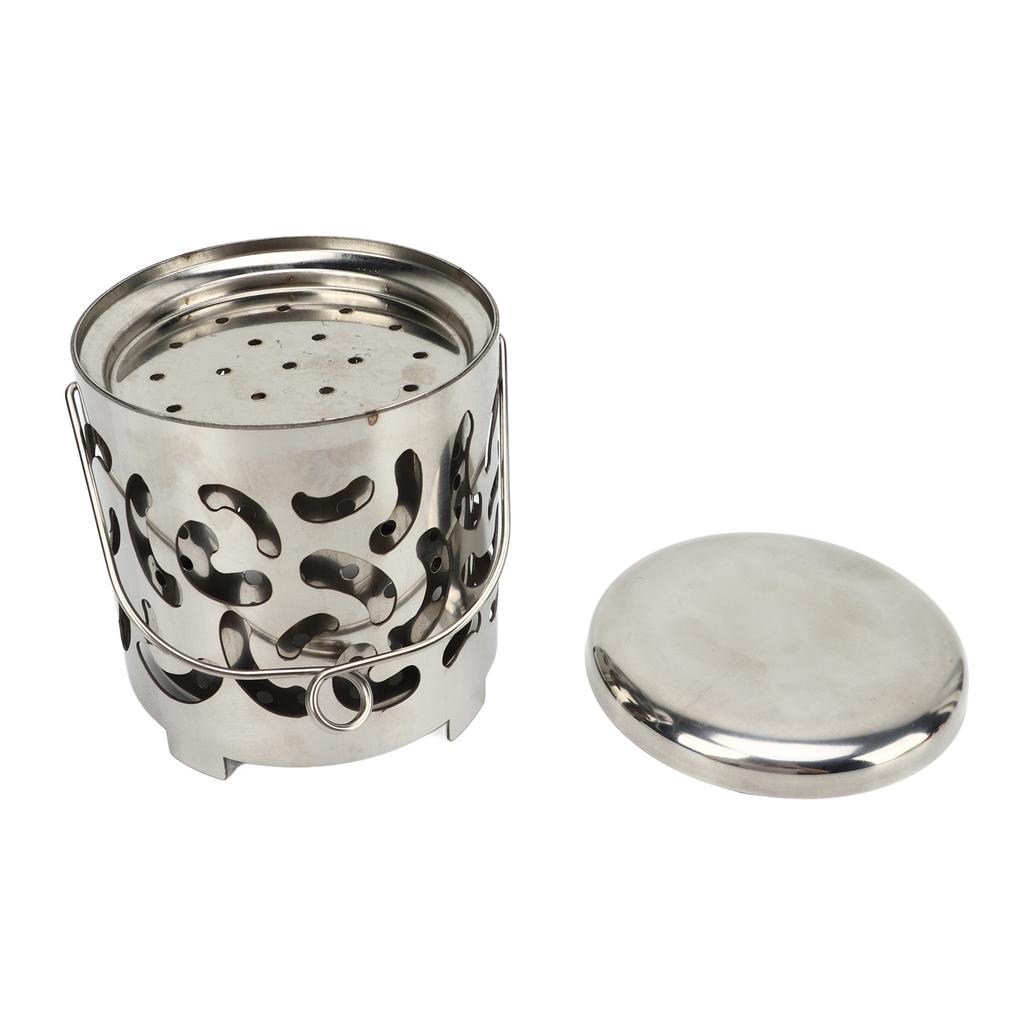 Camping Heizofen Tragbarer Mini Edelstahl Schnellheizend Zelt Heizabdeckung für Outdoor