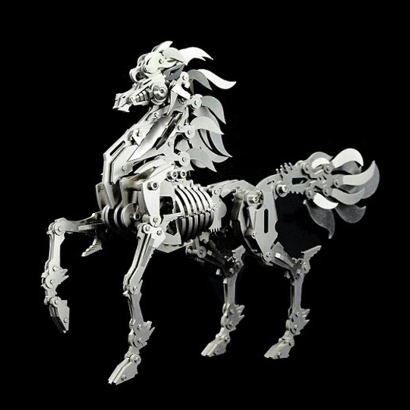 3D DIY Assembly of Metal Insects Birthday Gifts Holiday Gifts High-Quality Simulated Animal Models Unicorns Foxes Metal Model