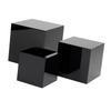Set of 3 Acrylic Cube Stand Nesting Risers Multipurpose 4" 5" 6" Cubes with Hollow Bottom for Cosmetics Perfume Accessory