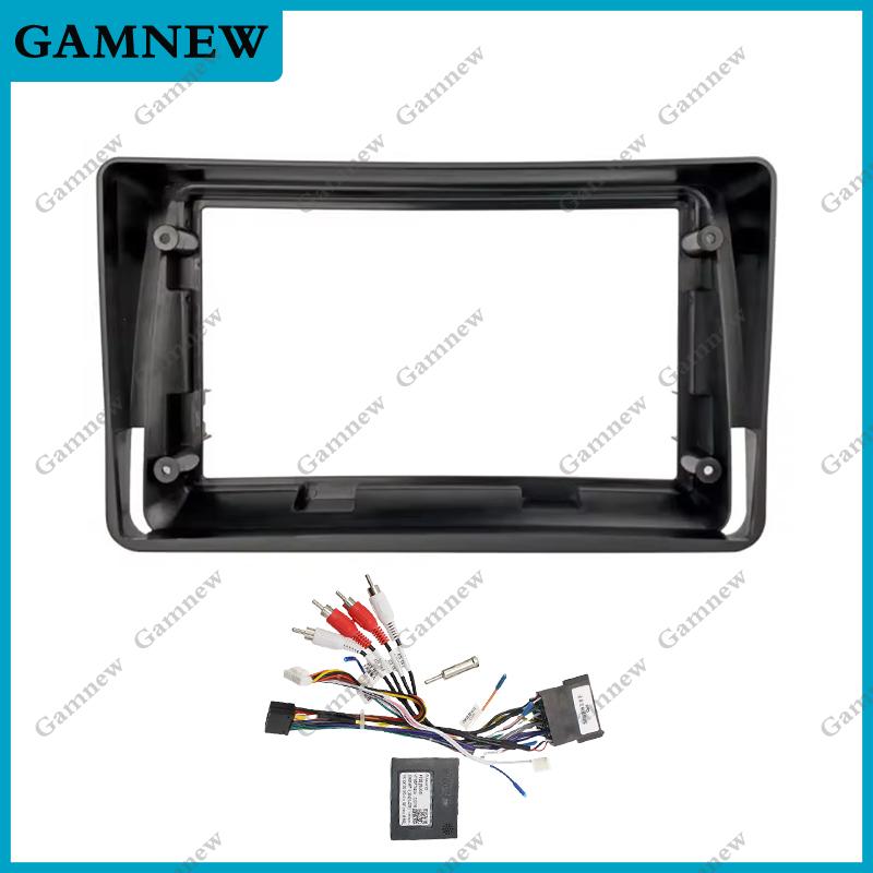 9 Inch Car Frame Fascia Adapter Canbus Box Decoder Android Radio Dash Fitting Panel Kit For Fiat Panda 2003-2012