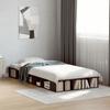 VidaXL Bed Frames Brown Oak 90x190 Cm Engineered Wood, Bed, Storage Bed, Single Bed Frame, Single Bed, Furniture 3280530