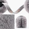 Winter Ear Muffs Faux Fur Warm Earmuffs Cute Foldable Outdoor Ear Warmers For Women Girls pink