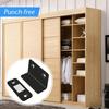2 Pack Alloy Magnetic Door Catches Latch- Invisible Strong Adhesion, Drill-Free Mount, Seamless Release - Ideal for Cabinets, Wardrobes, Sliding Doors