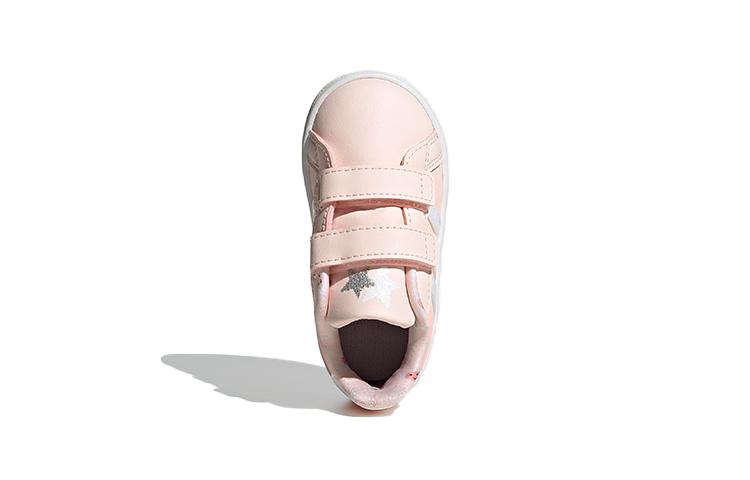 Adidas Neo GRAND COURT Breathable Low top Toddler Shoes Pink White Infant And Toddler FW4949