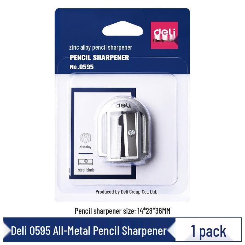 Deli Zinc Alloy Manual Mini Pencil Sharpener