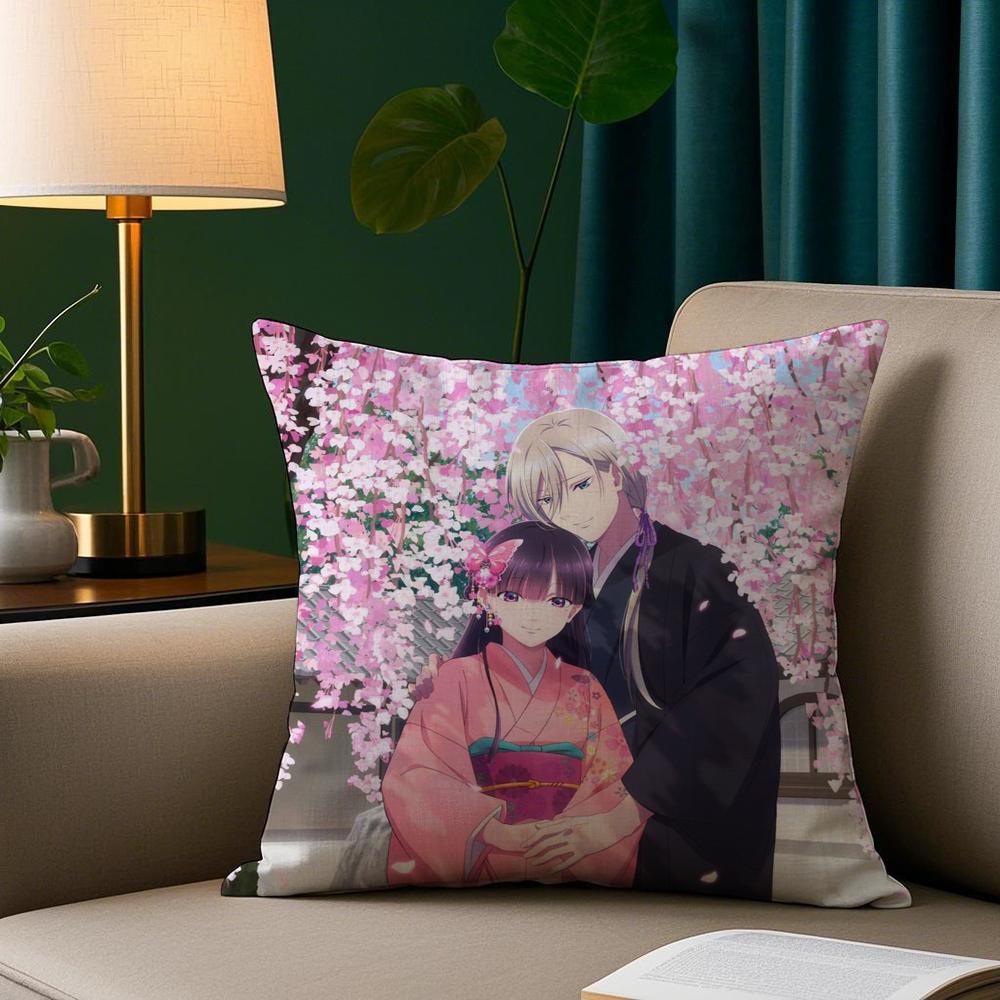 My Happy M-MarriageS Pillow Case Plush Fabric Soft Double Sided Print Sofa Cushion Cover Throw Pillow Covers