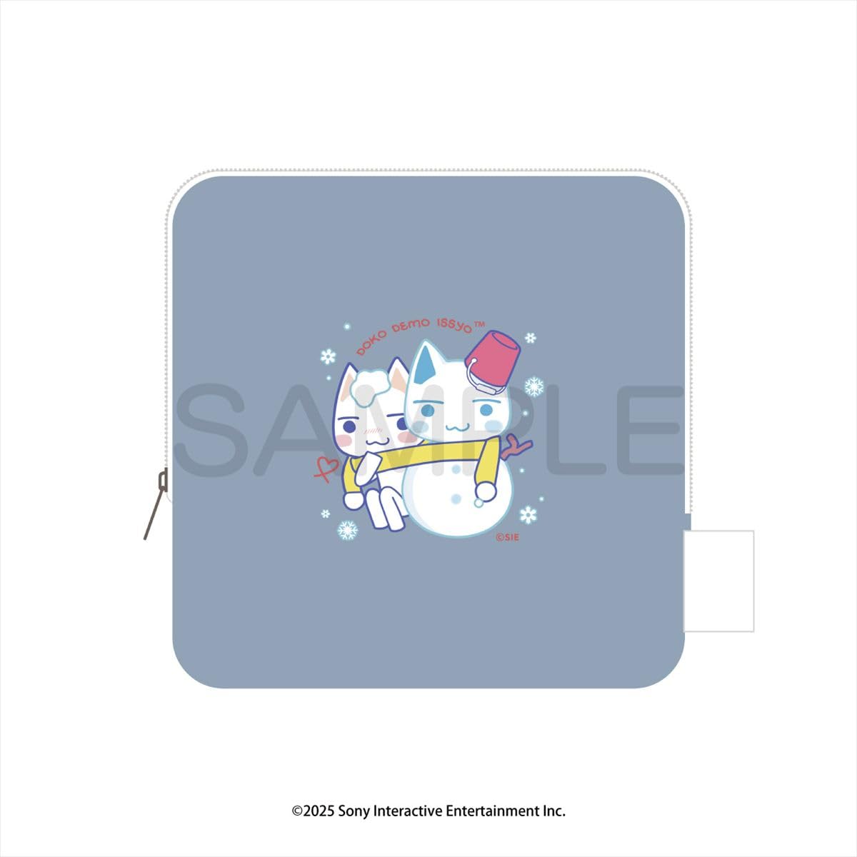 Algernon Products  Dokodemo Issho  Косметичка-Снеговик (Снеговик Торо Вер.) приблизительно. Ш120 x В120 x Г20мм Хлопок