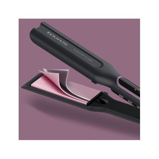 Hair Straightener - TAURUS - Slimlook 3 Care - XL Ceramic Plates - 5 Adjustable Temperatures - LCD Screen