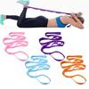 10 Loop Not-Elastic Yoga Stretch Band Stretching Strap Yoga Strap for Home Exercise, Workout, Pilates and Gymnastics