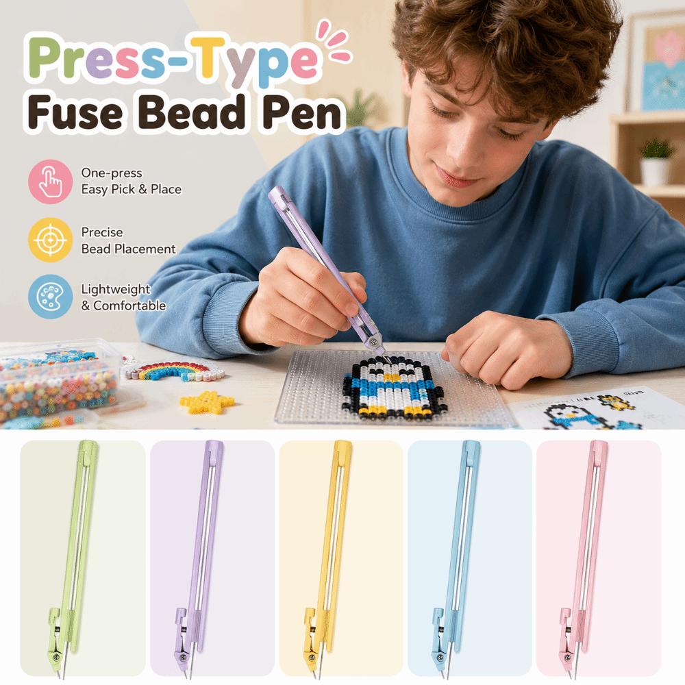 Handheld Press-Type Fuse Bead Pen Efficient Perler Bead Placement Pen  DIY Craft Projects