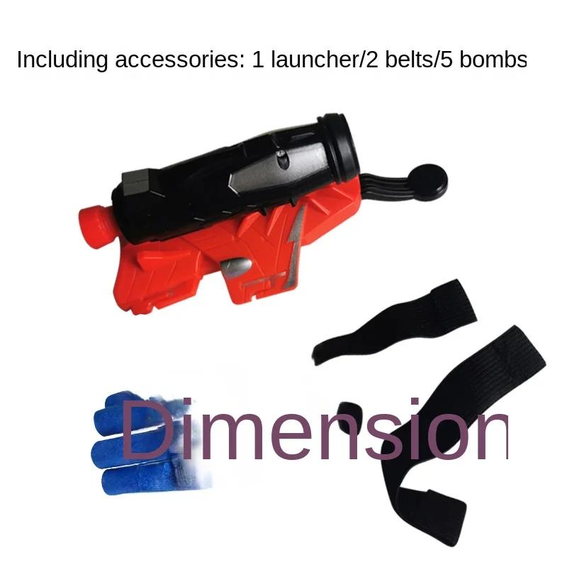 Spider Web Shooter Toy Gun with Gloves for Kids Superhero Role Play Toy with Suction Cups and Ropes for Boys Age 7-14