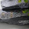 1/5 Pezzi Anelli Naso in Acciaio Zircone CZ 6/8/10/12mm Segmento Cernierato Orecchio Cartilagine Trago Orecchini Helix Cerchi Clicker Piercing Gioielli