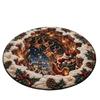 2D Flat Printed 3D Illusion Rug Santa Claus Christmas Doormat Christmas Rug  Indoor