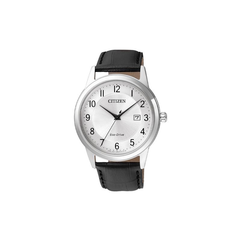 

CITIZEN Eco-Drive Series Fashionable and Simple Optical Quartz Cowhide Strap Men s Watch White Dial AW1231-07A чорний