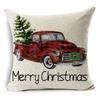 Cartoon Christmas Pillowcase Linen Decoration Christmas Gift Cushion Cover Suitable For Car Sofa Pillowcase 45Cm*45Cm