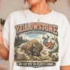 Yellowstone Streichel die flauschigen Kühe nicht Comfort Colors T-Shirt, Lustiges Bison Meme Tee, Nationalpark Grafik, Geschenk für Wildtierliebhaber