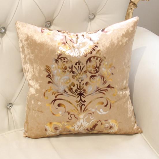 45x45cm Luxurious Bronzing Pillow Case Sofa Car Cushion Cover Home Decoration