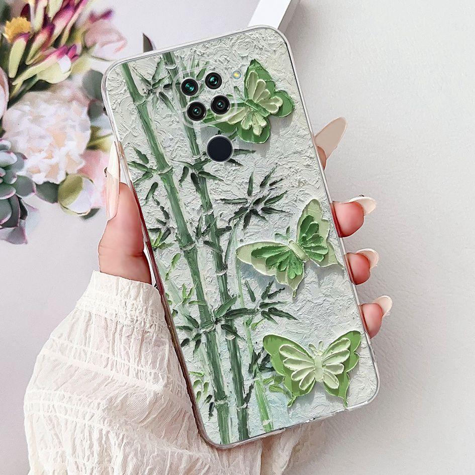 For Xiaomi Redmi Note 9 Case Redmi Note9 Cover M2003J15SC M2003J15SG Fashion Butterfly Phone Case Shockproof TPU Soft Back Cover