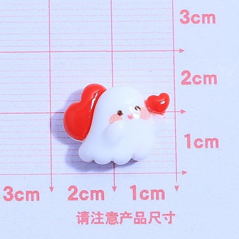 20Pcs New Cute Resin Mini Halloween Away Ghost Collection Flat Back Manicure Parts Embellishments For Hair Bows