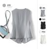 Gray Women's Petite Sleeveless Suit Vest - New Outerwear Top