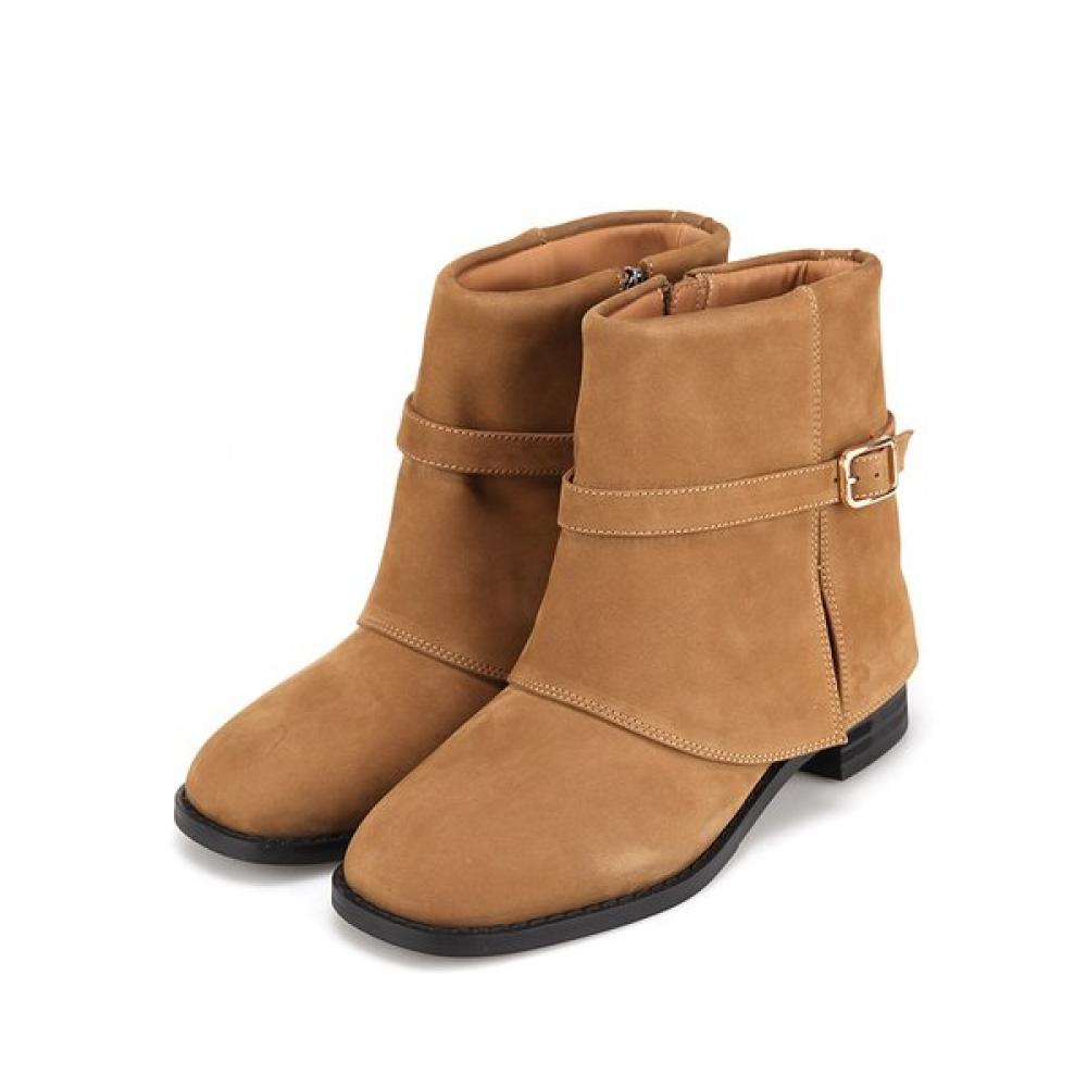 Barbara Suede Buckle Ankle Boots Bbh835br 250mm