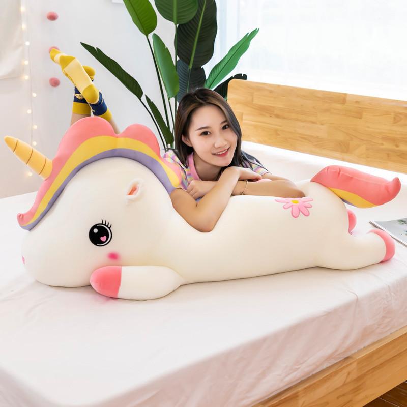 Large Plush Unicorn Doll With Soft Fluffy Material Ideal For Birthday Gifts And Cuddling