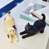 Cute Cat Resin Phone Holder – Lazy Bracket Desktop & Car Stand, Mini Portable Multi-Functional