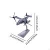 1/144 Scale V22 Helicopter Diecast Alloy Fighter Simulated with Display Stand Plane Toy Metal