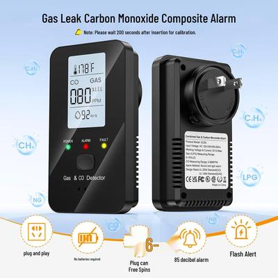 High-Sensitivity Carbon Monoxide Alarm, EU & US Certified Gas Detector