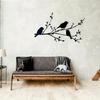 A25F-Handcrafted Iron Bird Rustic Bird Tree Wall Decor Bird On A Branch Metal Wall Art Housewarming Gift Metal Wall Sign
