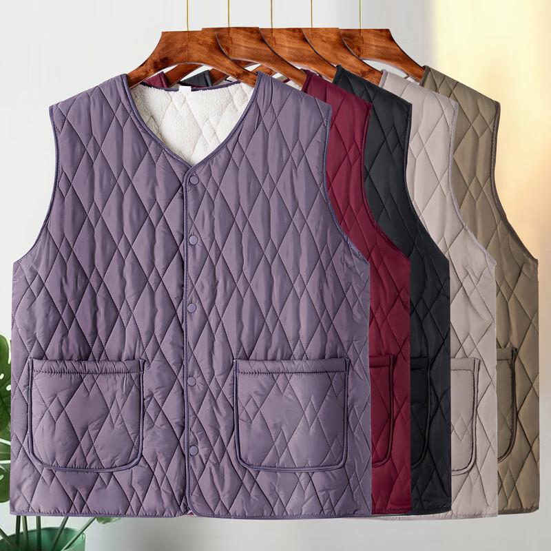 Women's Plus Velvet Thickened Warm Vest for Middle-aged & Elderly
