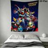 Grendizer Goldorak Wall Tapestry Aesthetic Wall Hanging Printed Fabric Blanket Decorative Tapestries for Bedroom Living Room Home Decor
