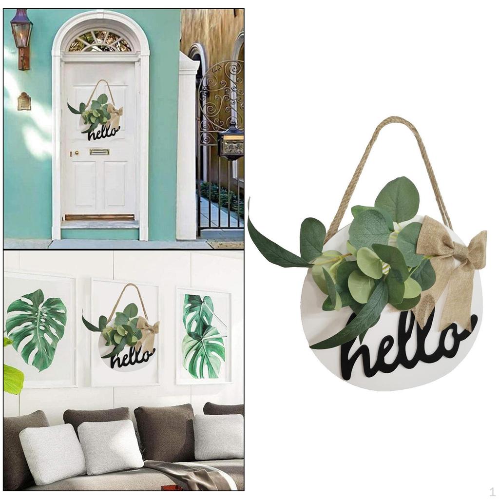 Wooden Front Door Hanger Wreath for , Entry Way