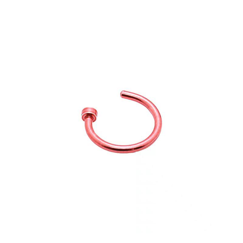 Stainless Steel Electroplated C-Shaped Nose Stud Piercing Jewelry, European and American Fashion Style.