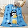 Bluey's Festive Friends Blanket Warmthful Decor Suitable for Sofa Chair Office Chair for All Occasions Modern Gift for Travel Home Birthdays
