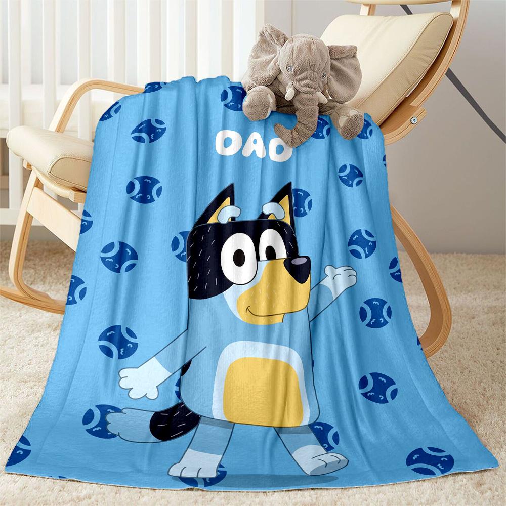 Bluey's Festive Friends Blanket Warmthful Decor Suitable for Sofa Chair Office Chair for All Occasions Modern Gift for Travel Home Birthdays