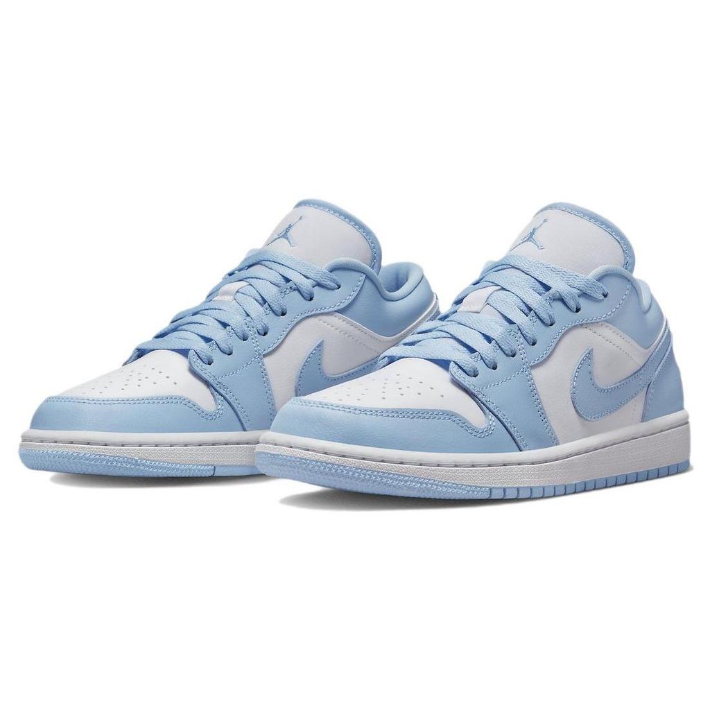 Air Jordan 1 Low Ice Blue Damskie Sneakersy Białe DC0774-141