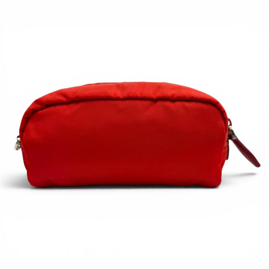 Pristine PRADA Re-Nylon Mini Pouch TriangleWith Logo Nylon 1NE175 Used
