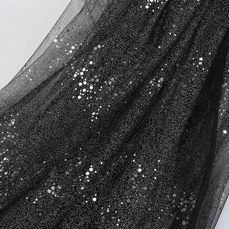 Sequin Mesh Fabric for DIY Sewing Wedding Dress Puff Skirt Stage Costume Photo Influencer Background Decoration Cloth Material