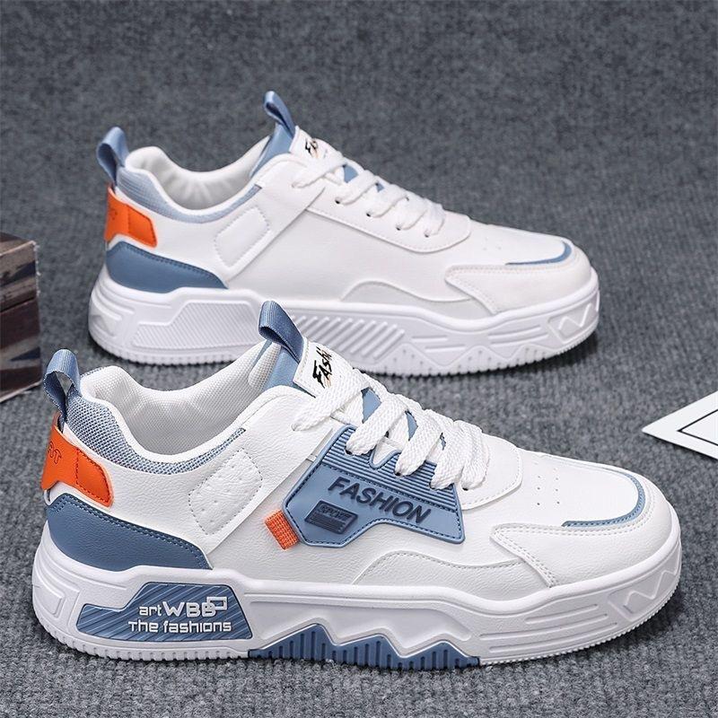 Men's Shoes Summer New Breathable Little White Shoes Men's Trendy Versatile Platform Sports Shoes Casual Flat Shoes Trendy Shoes