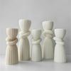 3D Cylinder Candle Mold Reusable Silicone Mold for Home Decorations Practical Aromatherapys Mould Jewelry Supplies