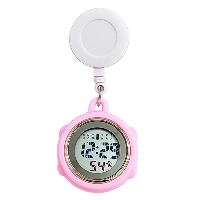 Luminous Retractable Clip-On Nurse Watch for Medical Professionals