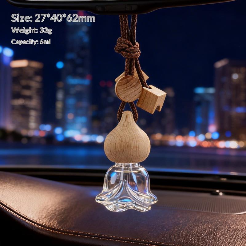1Pcs Aromatherapy Essential Oil Bottle Hanging Car Perfume Bottle Ornament Auto Air Freshener Car Decoration Interior For Home