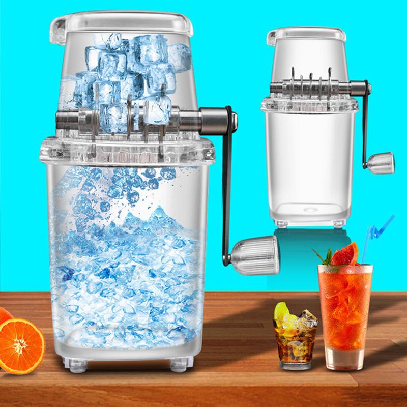 Draagbare Handmatige Buz Kırıcı Vorm El Kranklı Handleiding Ijs Kırıcı Geschoren Ijs Makinesi Keuken Bar Buz Karıştırıcılar Plezier Drankjes Gereedschap