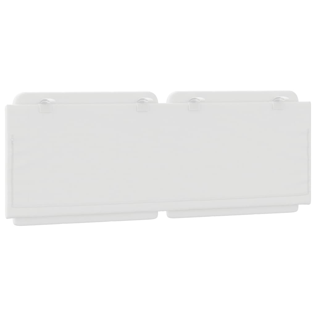 Vidaxl Headboard Cushion, White, 120 Cm, Faux Leather