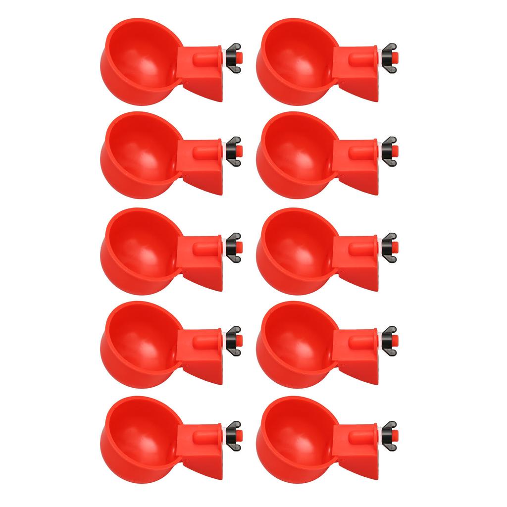 10Pcs Automatic Chicken Water Cups Adjustable Water Volume Prevent Deformation Thread Chicken